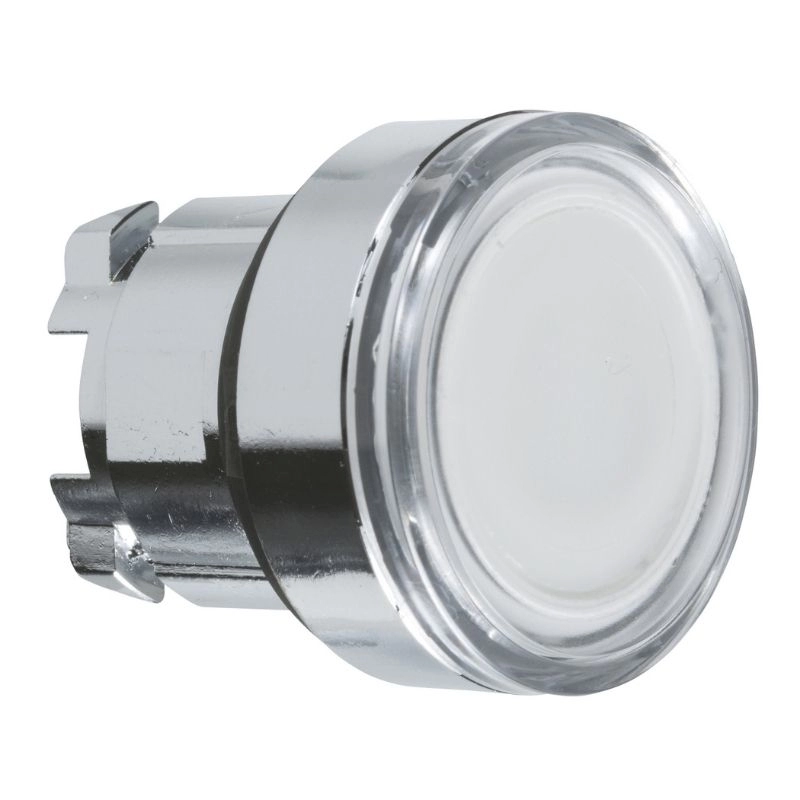 Cabezal para pulsador rasante luminoso para lámpara blanco